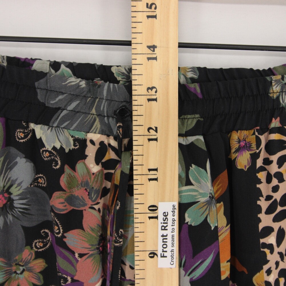 Johnny Was Jade Lioness Pants Womens 6 Multicolor Mixed Print Silk Wide Leg - Picture 6 of 10